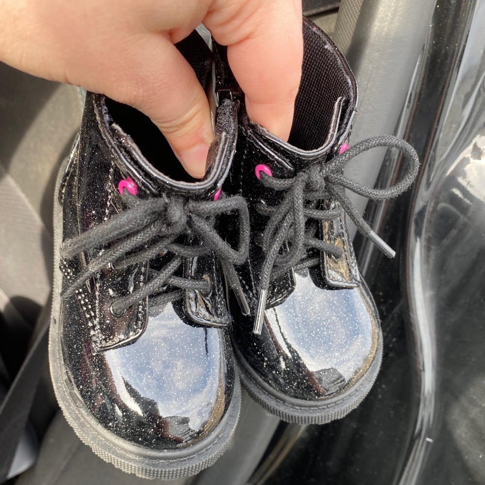 Baby combat boots